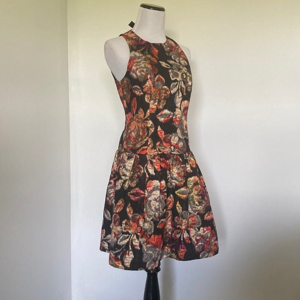 Anthro Leifstdottir Floral Drop Waist Dress, Size 2